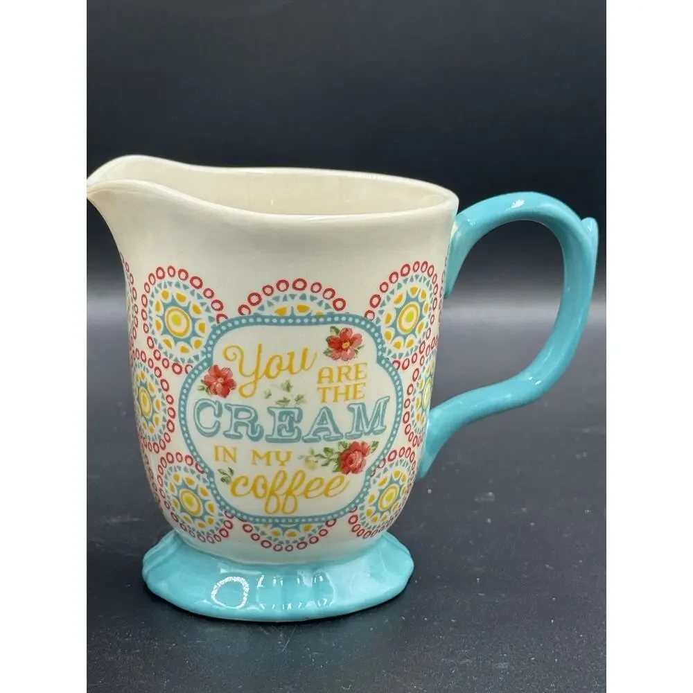 The Pioneer Woman Blossom Jubilee Sugar, Creamer, & Accent Plate 3-Piece Set